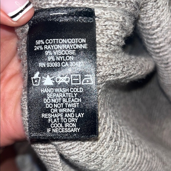 NIC+ZOE size XL Gray Sweater with Fringe Detail - Picture 7 of 7